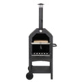 Fithood Outdoor Timber Fired Pizza Oven with Pizza Stone, Pizza Peel, Grill Rack, for Backyard and Camping