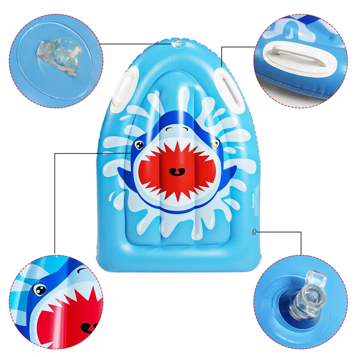 SUGIFT Inflatable Pool Floats Inflatable Surfboard Inflatable Tubes Fun Water Toys for Kids Beach Outdoor Party Supplies