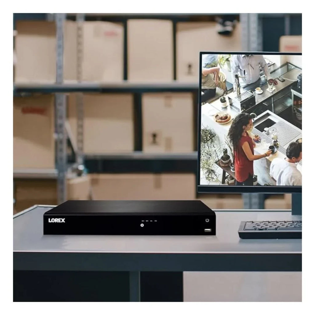 Lorex Fusion 4K 4TB IP 16-Channel NVR Wired Security System with 10 Cameras