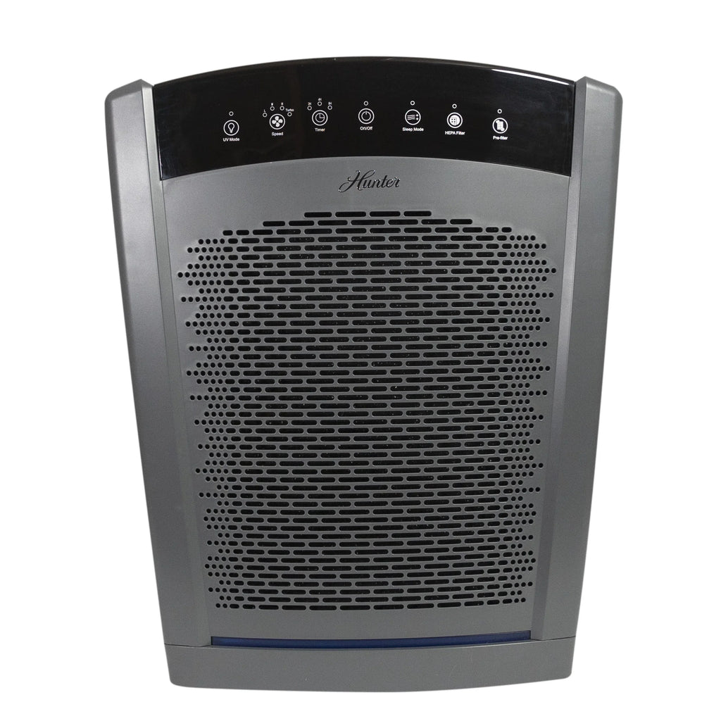 Hunter HP850UV Large Multi-Room Air Purifier with UVC Germicidal Light, Graphite
