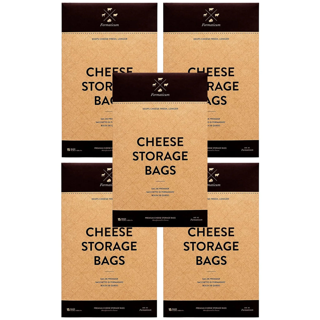 Formaticum Cheese Storage Bags, Keep Charcuterie Fresh, Wax Paper Bags, 75 Count