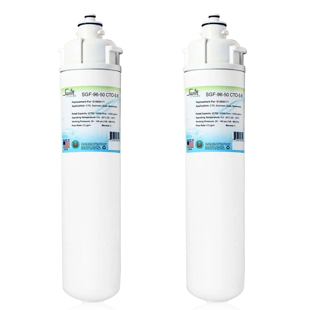 Swift Green Filters SGF-96-50 CTO-S-B Compatible Commercial Water Filter for EV9693-71, Made in USA (Pack of 2)