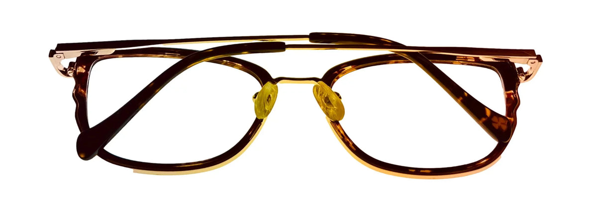 Lucky Brand Women's Eyeglass Tortoise Gold Butterly Metal D116. 54mm