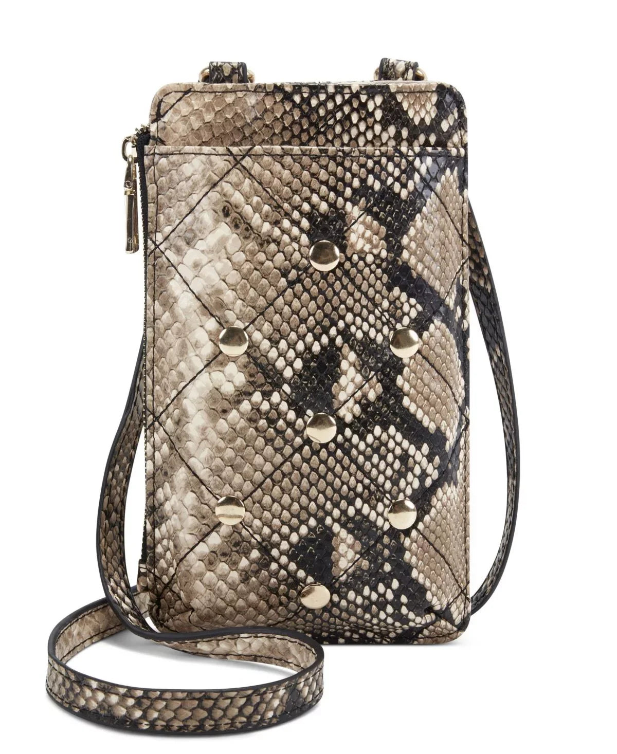 allbrand365 Pattern INC International Concepts Womens Quilted Phone Crossbody Bag