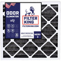 Filter King 16x18x1 Air Filter | 4-PACK | Carbon MERV 8 HVAC Pleated A/C Furnace Filters | MADE IN USA | Actual Size: 16 x 18 x .75"