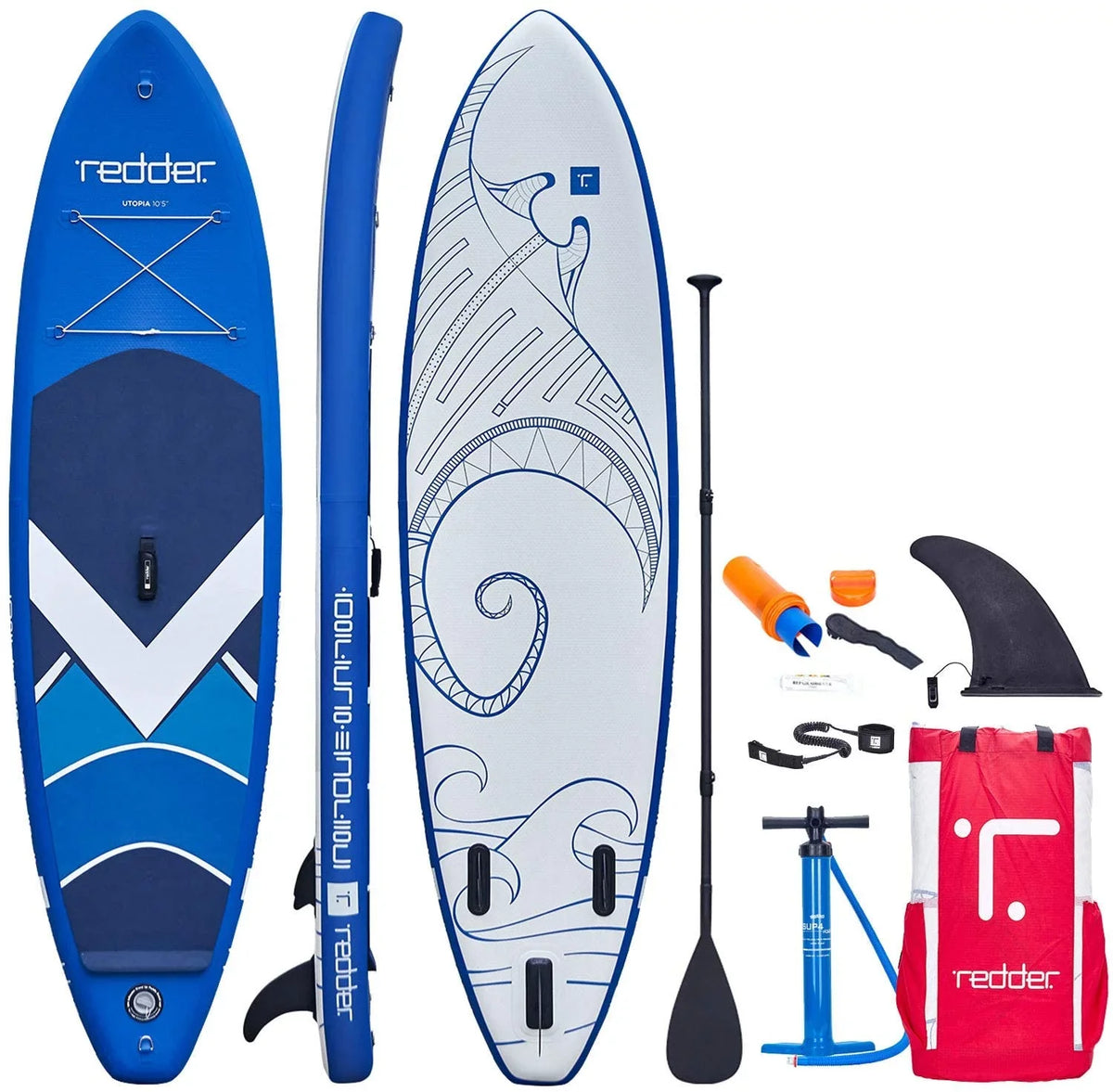 Utopia Inflatable Stand Up Paddle Boards with Premium SUP Paddle Board Accessories, Wide Stable Pattern Non-Slip Convenience Deck