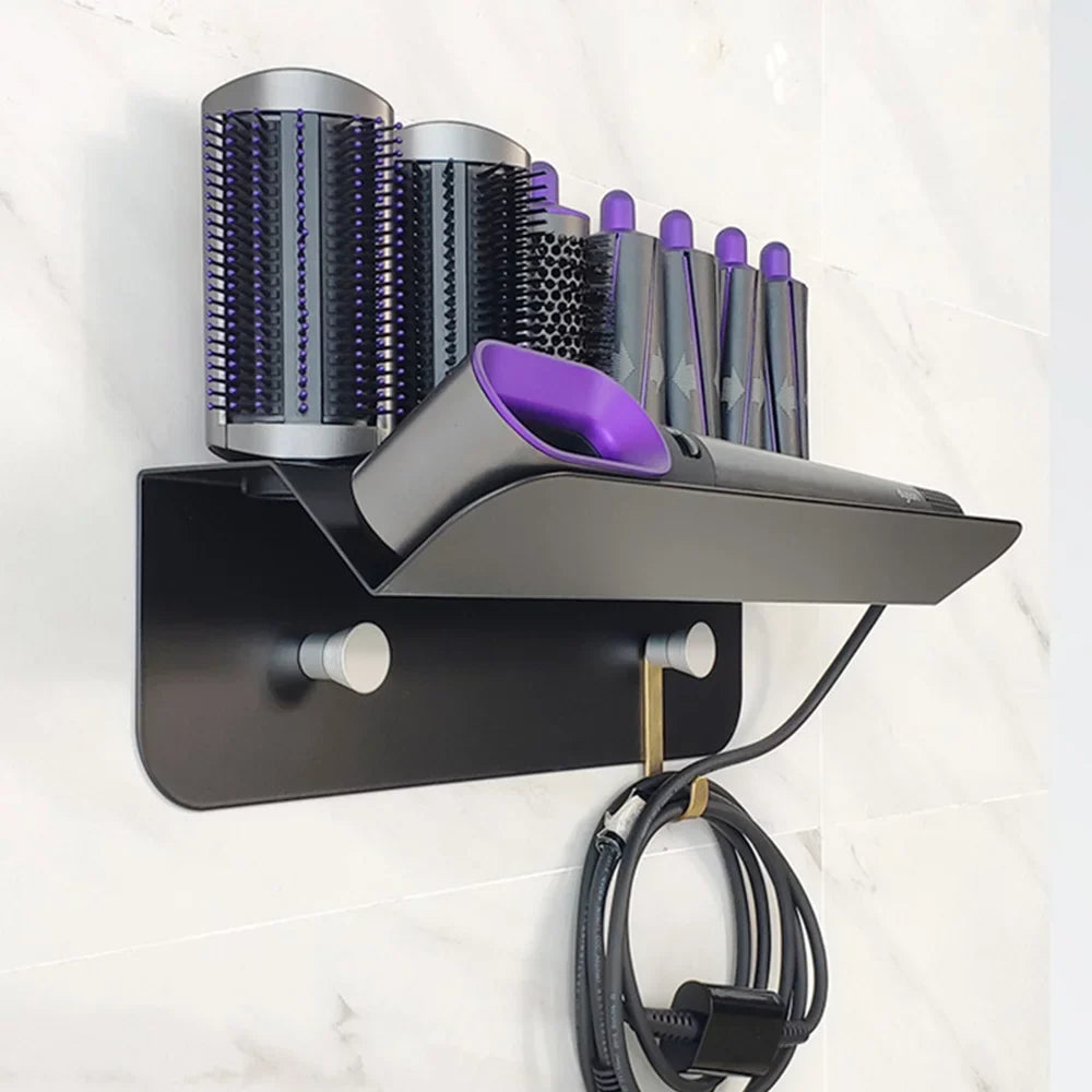 Floatant Wall-mounted Hair Dryer Holder For Dyson Airwrap Styler Hair Curling Iron & Accessory