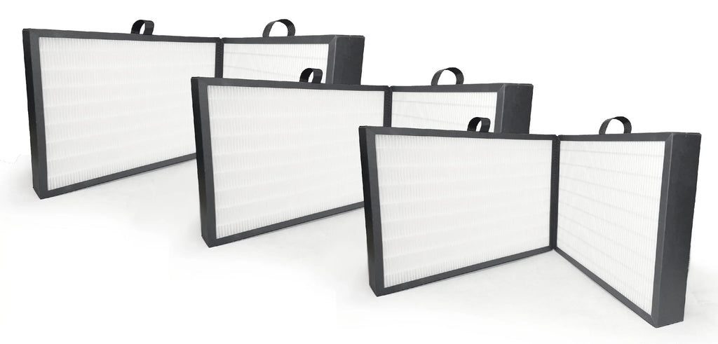 Nispira F7400 Protect 7400 SmartFilter Replacement 3-in-1 HEPA Activated Carbon Foldable | Compatible with Blueair Protect 7470i, 7410i Air Purifier | Remove Smoke, Dust, Chemical Smell | 3 Pack