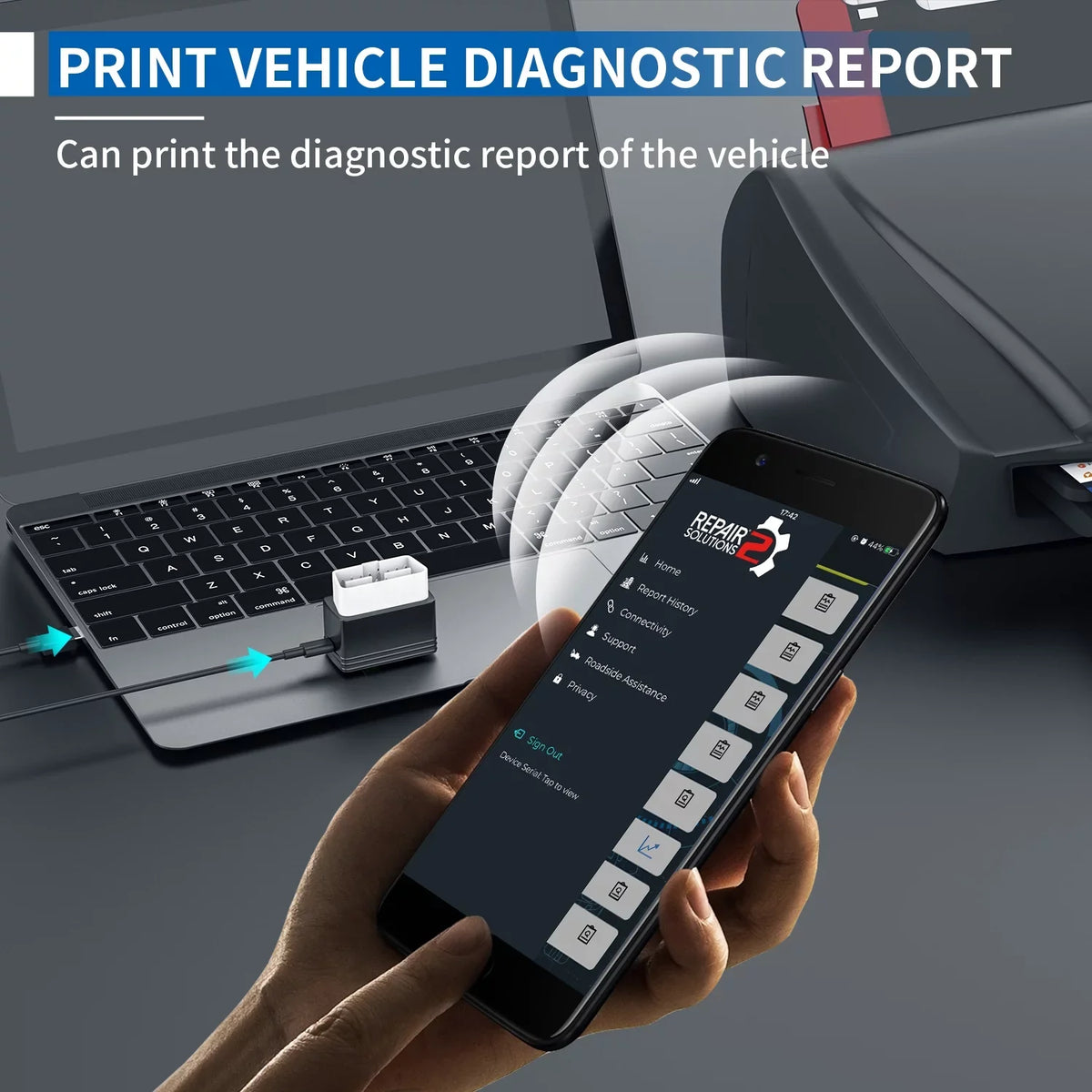 Innova 6000P Wireless Bluetooth Code Reader Car ABS SRS Engine Diagnostic Scan Tool Auto Adapter OBD2 Scanner Scan Full System Code Scanner for Chevrolet GMC Buick Ford Chrysler Lincoln Dodge