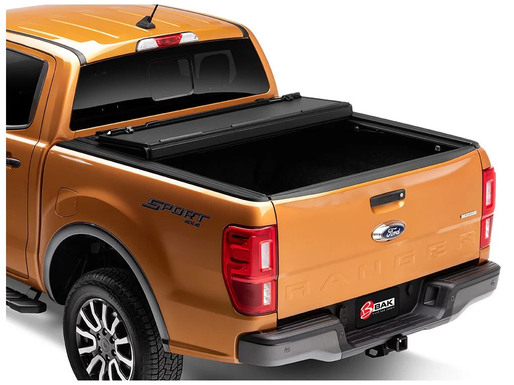 BAK by RealTruck BAKFlip MX4 Hard Folding Truck Bed Tonneau Protection | 448332 | Compatible with 2019 - 2023 Ford Ranger 5' 1" Bed (61")