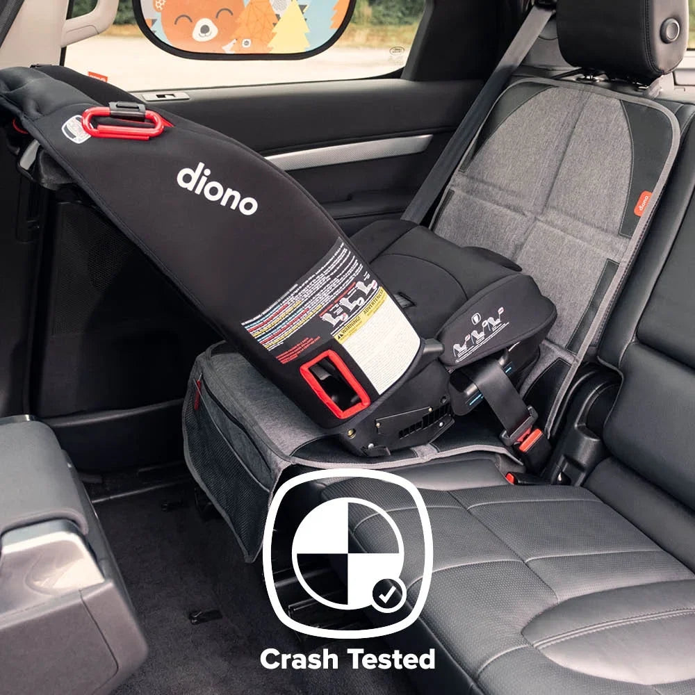 Diono Ultra Mat Car Seat Protector, Crash Tested, Water Resistant, Gray