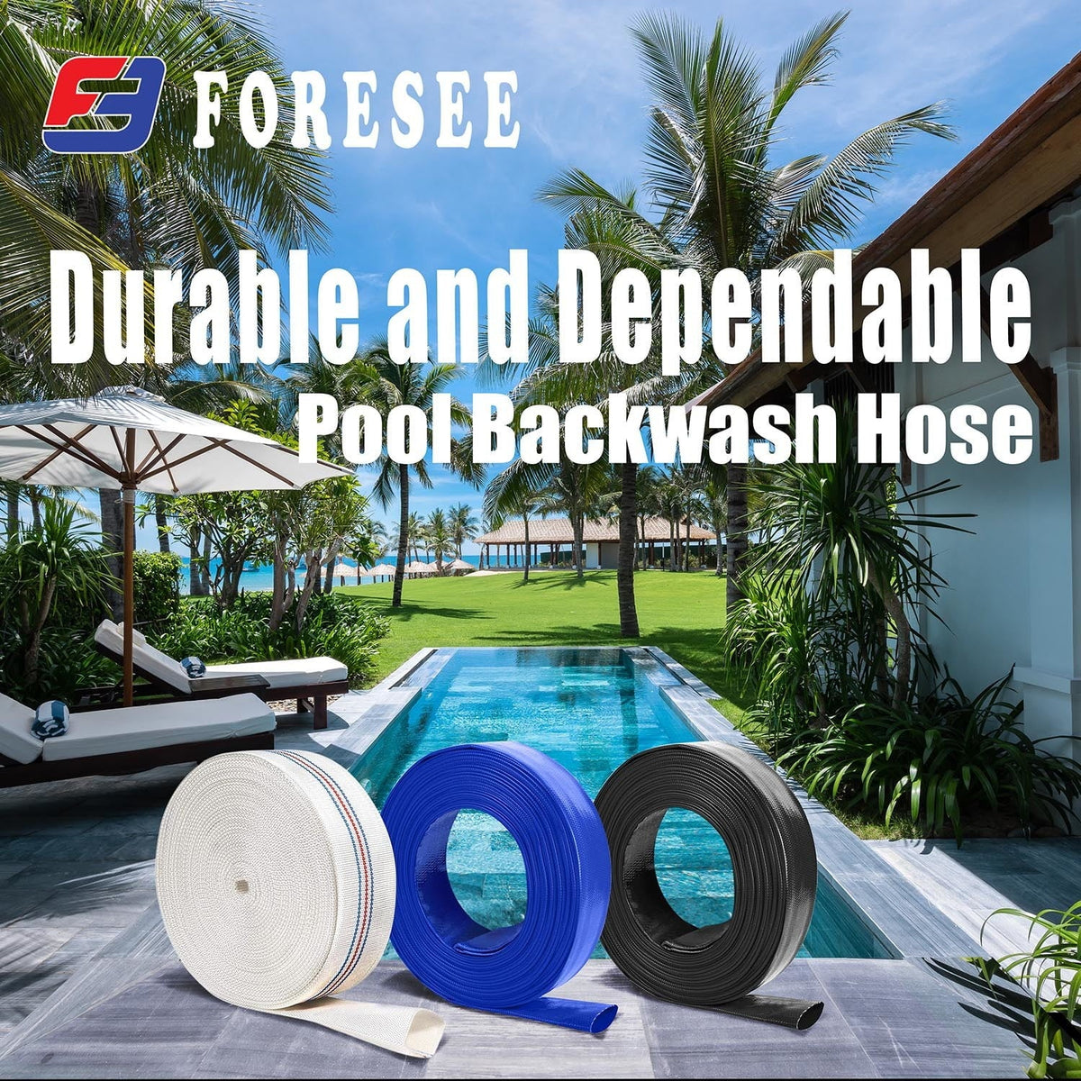 Sturdy Pool Backwash Hose - Trustworthy hose for all your pool needs!