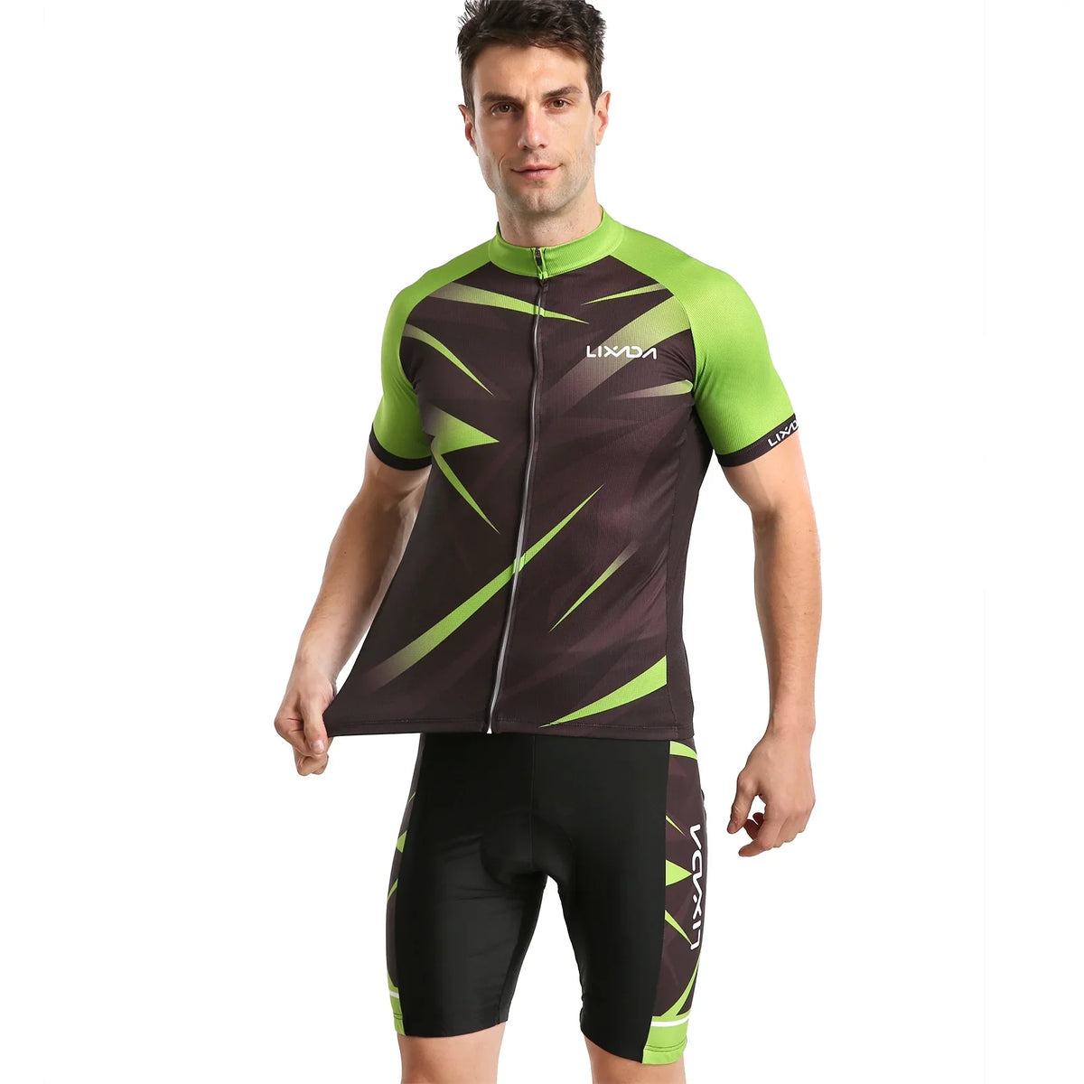 Lixada Cycling Jersey,Breathable Sleeve Bike Shirt And Padded And Padded Mtb Bike Shirt And Men Breathable Sleeve Padded Mtb Suit Eryue Set Men Mewmewcat