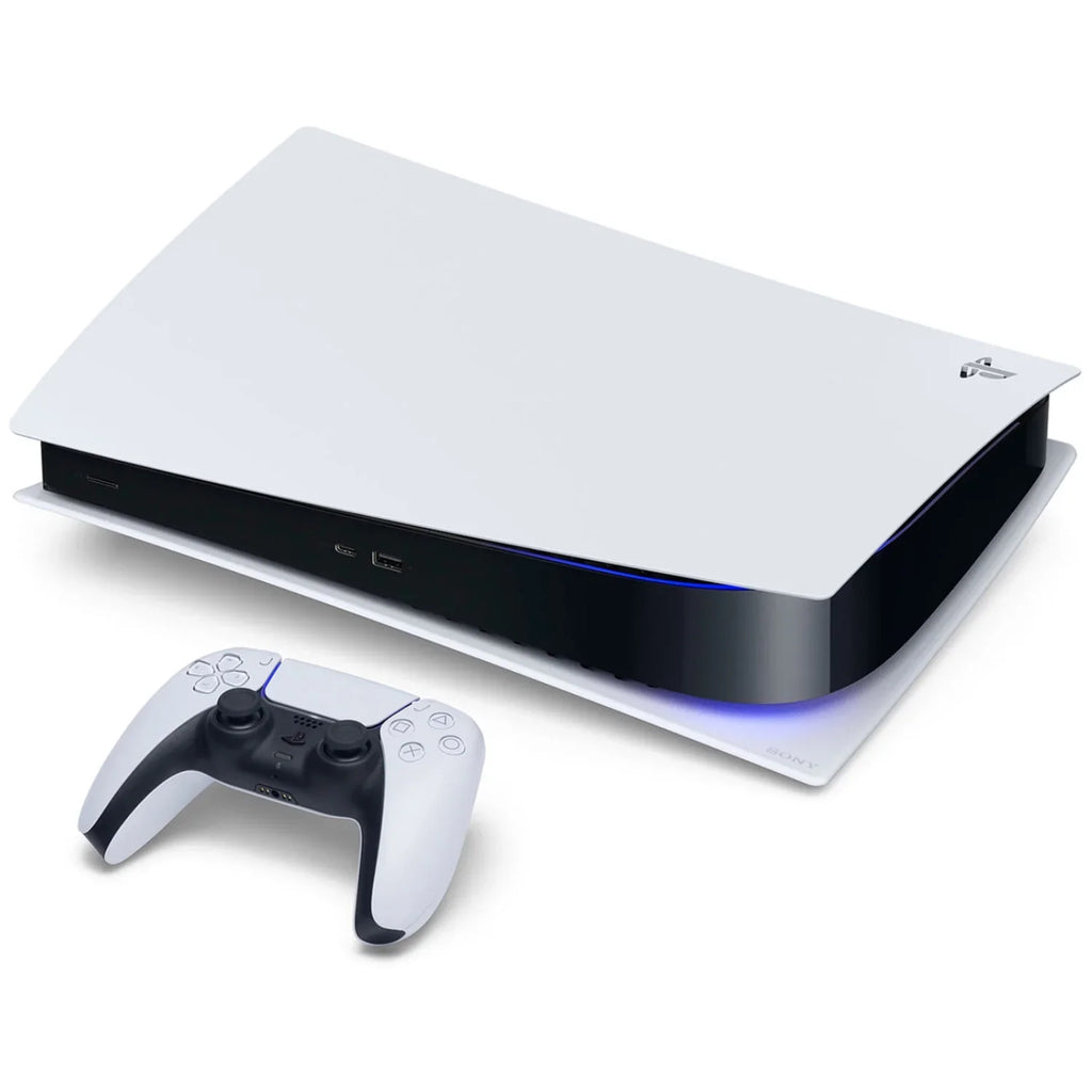 Sony Playstation 5 Disc Version Console with Extra White Controller, Surge FPS Grip Kit With Precision Aiming Rings and Ratchet & Clark: Rift Apart Bundle