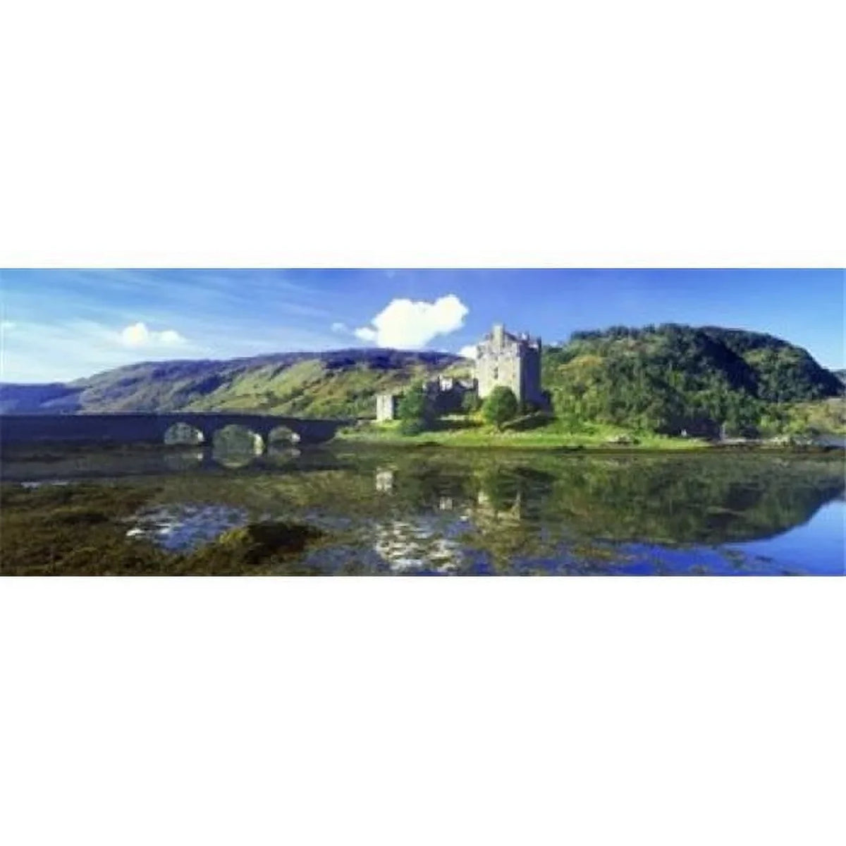 Panoramic Images Reflection of a castle and a mountain in water Eilean Donan Castle Loch Duich Scotland Poster Print by Panoramic Images - 36 x 12