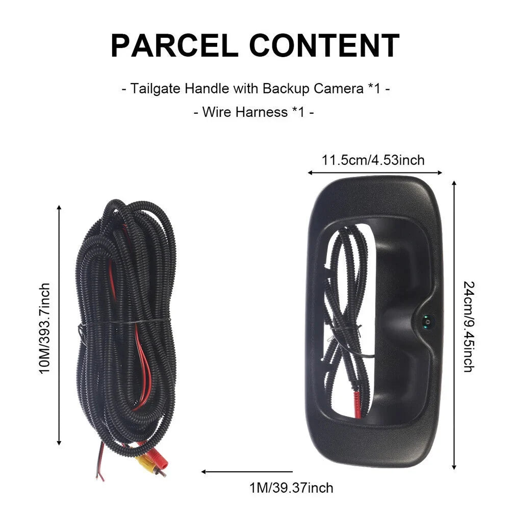 High Resolution Night Vision Direct Replacement Rear View Backup Camera For Chevy GMC Silverado/Sierra Rear Tailgate Handle -15130742 Free Shipping