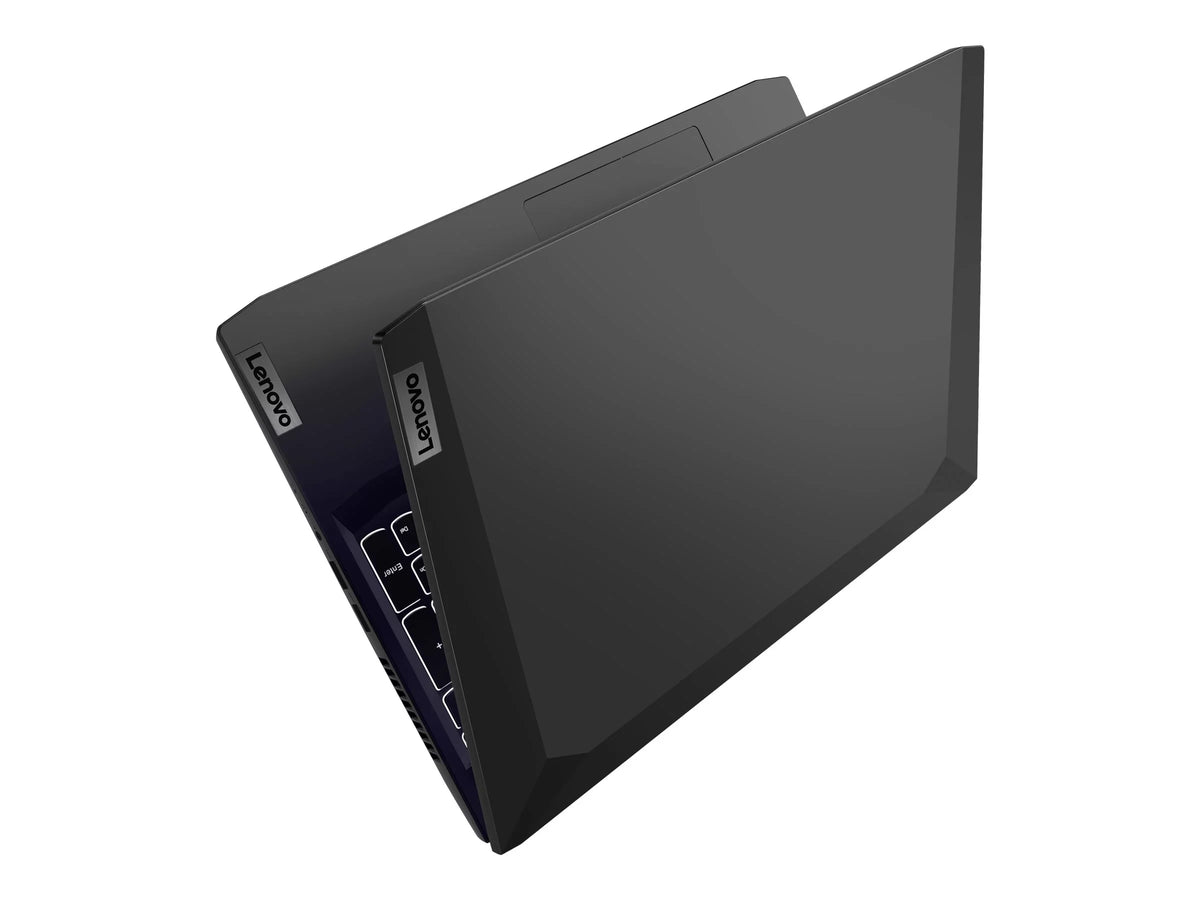 Lenovo IdeaPad Gaming 3 15ACH6 82K2 - 180-degree hinge Arrangement - AMD Ryzen 5 - 5600H / up to 4.2 GHz - Win 11 Home - GF GTX 1650 - 8 GB RAM - 512 GB SSD NVMe - 15.6" IPS 1920 x 1080 (Full HD) @ 120 Hz - 802.11a/b/g/n/ac/ax - shadow black - kbd: US