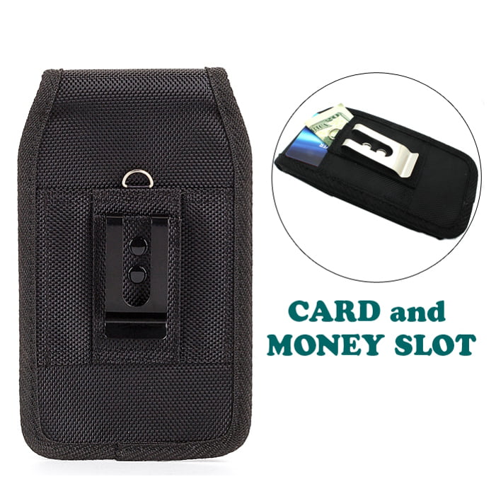 Holster Rugged Case Belt Clip w USB Cable 2.4A Home Charger for Motorola Moto Z Force Droid, Revvlry Plus, Edge Plus, G7 G6 G Stylus 5G (2022) (2021) Pure Power (2022) (2021) (2020)