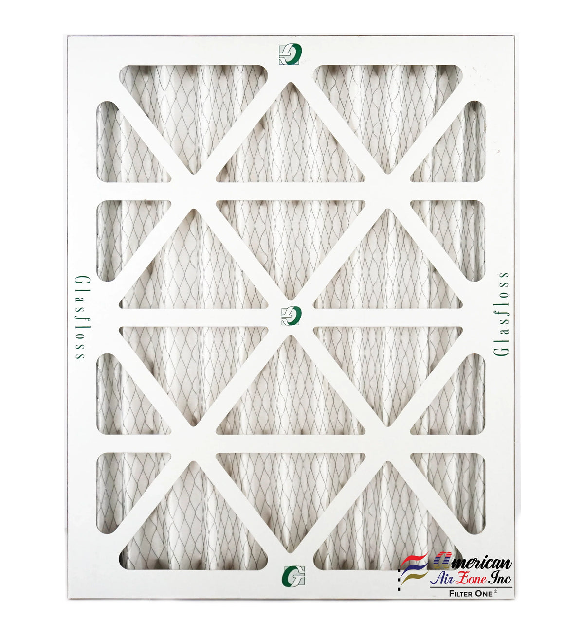 Glasfloss Air Filter 12x16x2 - 2" MERV 10 - (Pack of 12) - Pleated AC or HVAC Air Filter - Furnace Air Filter - Home or Office - Made In The USA.