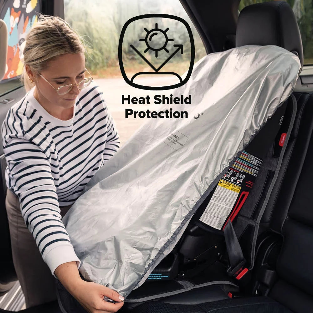 Diono Ultra Mat Car Seat Protector, Crash Tested, Water Resistant, Gray