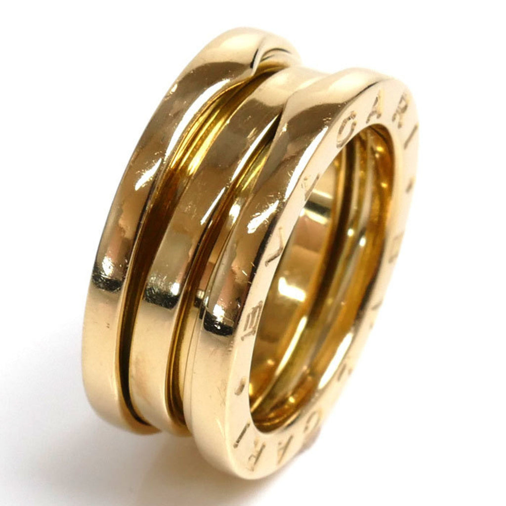 Pre-Owned BVLGARI Bvlgari K18YG Yellow Gold B-ZERO1 Three-Band Ring, Size 6.5, 47, 7.7g, Women's (Good)