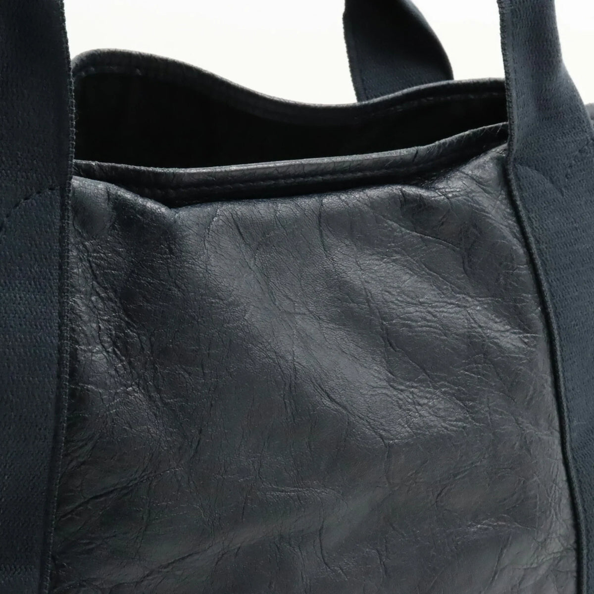 Pre-Owned Balenciaga 339933 Women's Leather Handbag,Tote Bag Navy (Good)