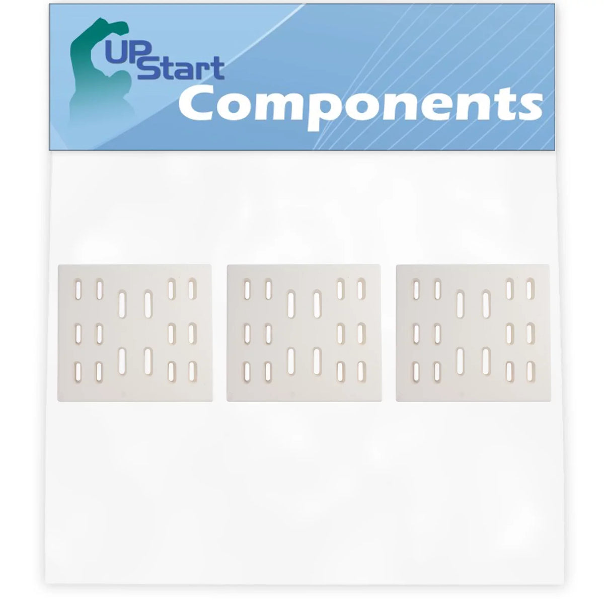 3-Pack BBQ Grill Heat Shield Plate Tent Replacement Parts for Bakers And Chefs 9905TB - Compatible Barbeque Ceramic Flame Tamer, Guard, Deflector, Flavorizer Bar, Vaporizer Bar, Burner Protection 8"