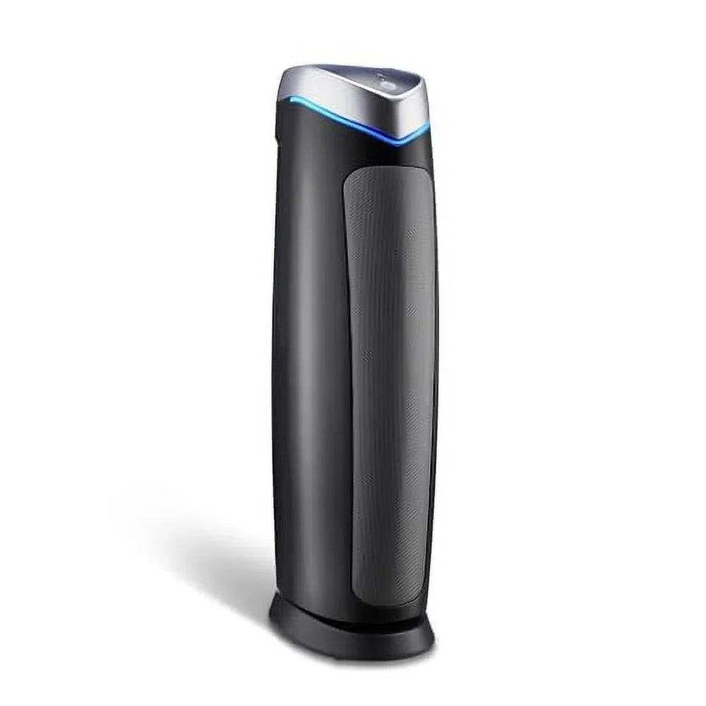 GermGuardian Air Purifier with Genuine HEPA 13 Pet Pure Filter, Removes 99.97% of Pollutants, Protection Large Rooms up to 915 Sq. ft. in 1 Hour, UV-C Light Helps Reduce Germs, 28", Black, AC5250PT