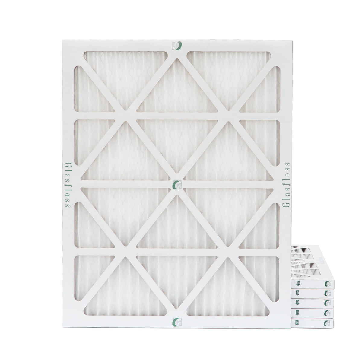 18x20x1 Merv 13 Pleated AC Furnace Air Filters by Glasfloss Industries. 6 Pack