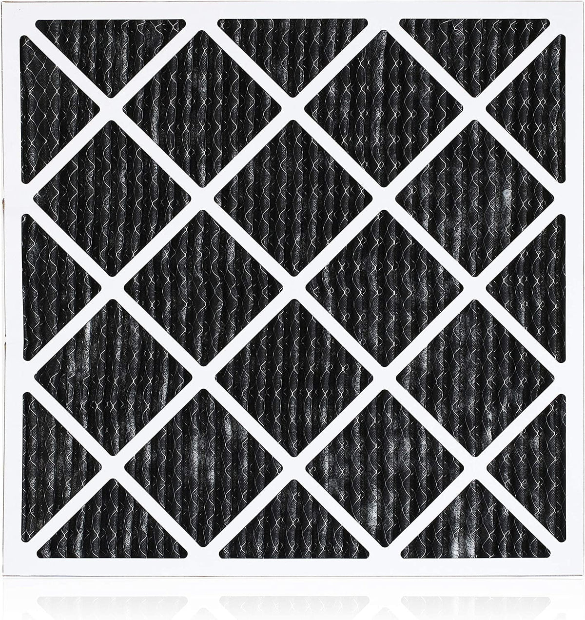 Filterbuy 12x12x1 MERV 8 Odor Eliminator Pleated HVAC AC Furnace Air Filters with Activated Carbon (1-Pack)