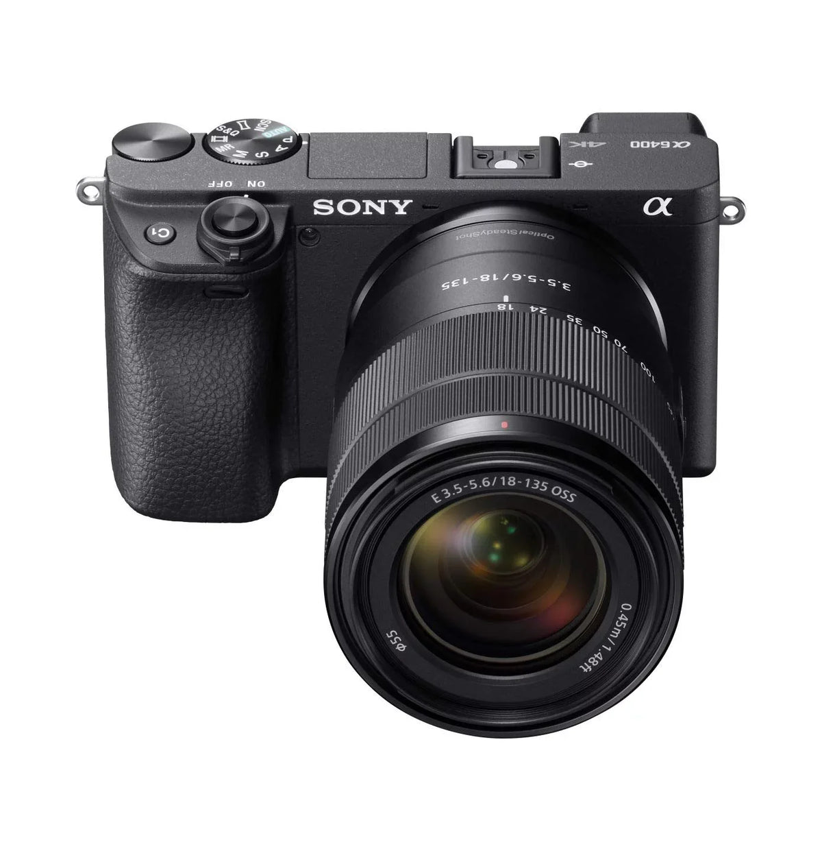 Restored Sony Alpha a6400 Mirrorless Camera & 18-135mm Lens - E Mount Compatible Cameras - ILCE-6400M/B (Refurbished)