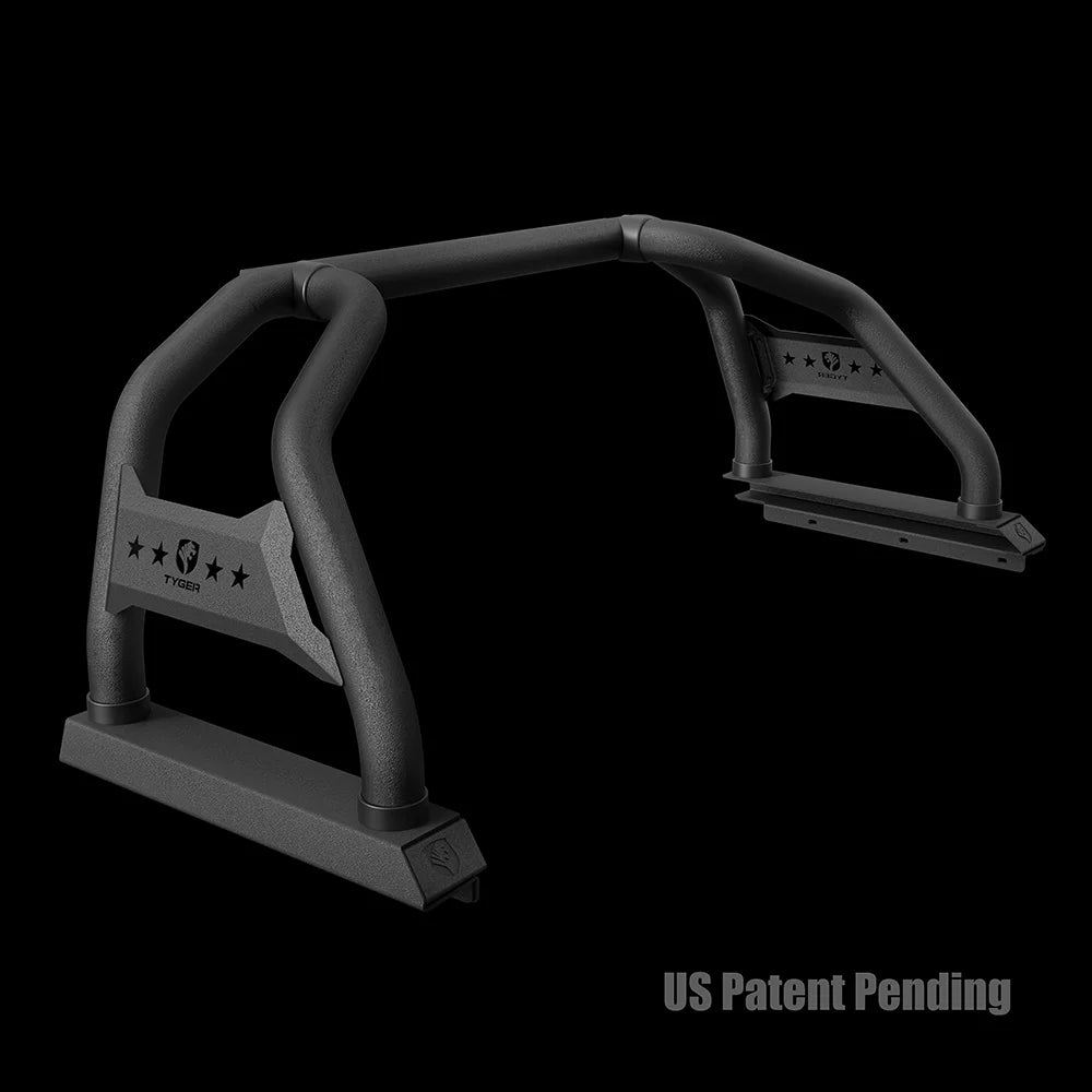 Tyger Auto Sport Bar Compatible with 2022-2024 Toyota Tundra (Exclude SR) | 5.5/6.5' Bed | TG-SB7T88728 | Textured Black | Light Mount | Roll Bar