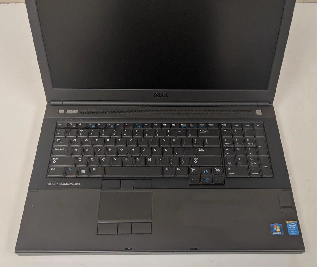 Used Dell M6800 Gaming Laptop Core i7 2.7GHz Quad Core 16GB Memory 256GB Robust State Hard Drive Nvidia Graphics Windows 10 Home