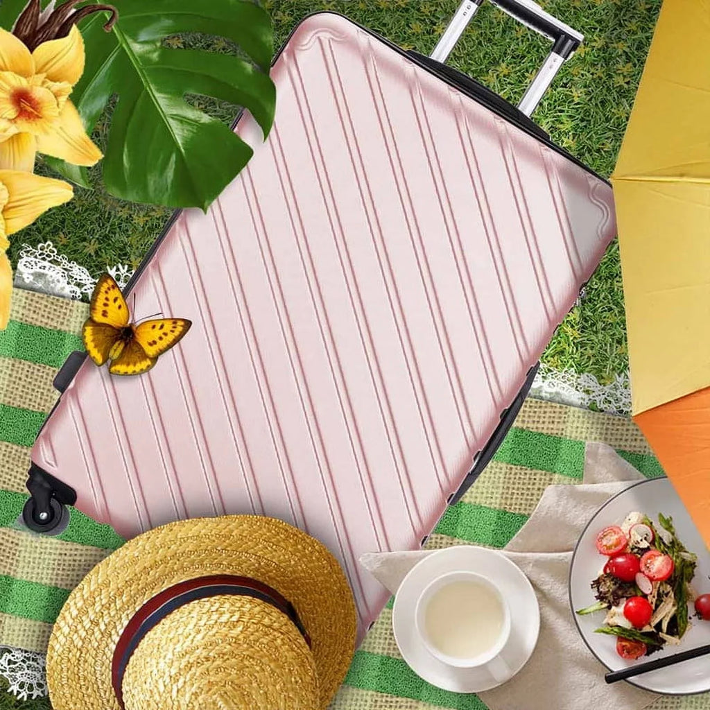 4 Piece Hardshell Luggage Sets,Travel Suitcase,Carry On Luggage with Spinner Wheels Free Enclosure Inside rose gold