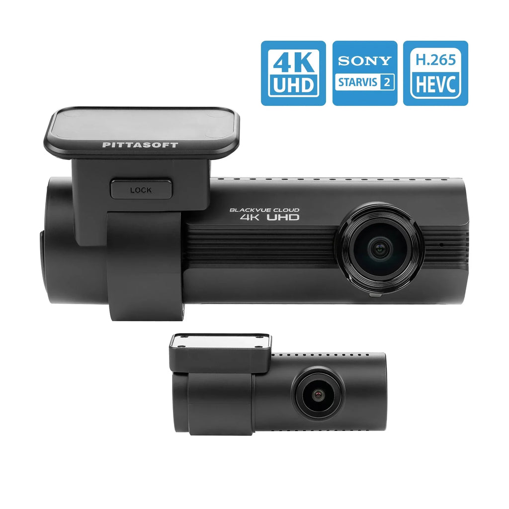BlackVue Dash Cam Front and Rear DR970X-2CH Plus 64GB | 4K UHD Cloud Dashcam | STARVIS 2 CMOS Sensor | Built-in Wi-Fi, GPS, Parking Mode | LTE and Mobile Hotspot via Optional LTE Module