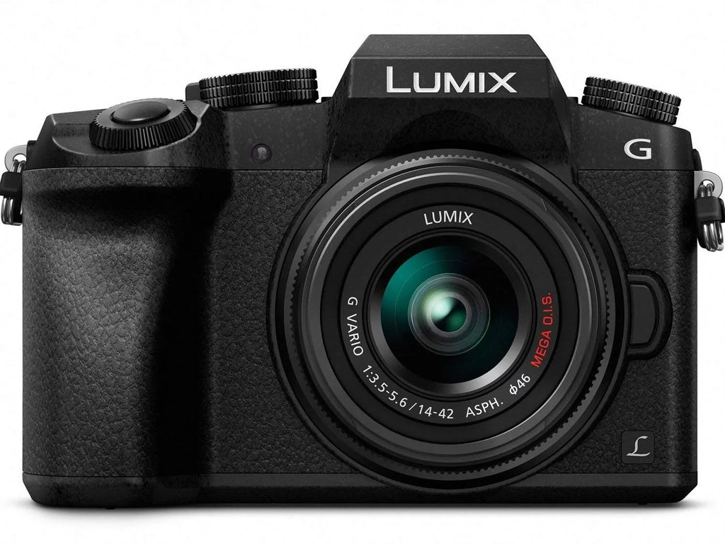 PANASONIC LUMIX G7 4K Digital Mirrorless Camera Dual Lens Bundle DMC-G7WK