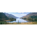 Panoramic Images Scotland Highlands Loch Shiel Glenfinnan Monument Reflection of cloud in the lake Poster Print by Panoramic Images - 36 x 12