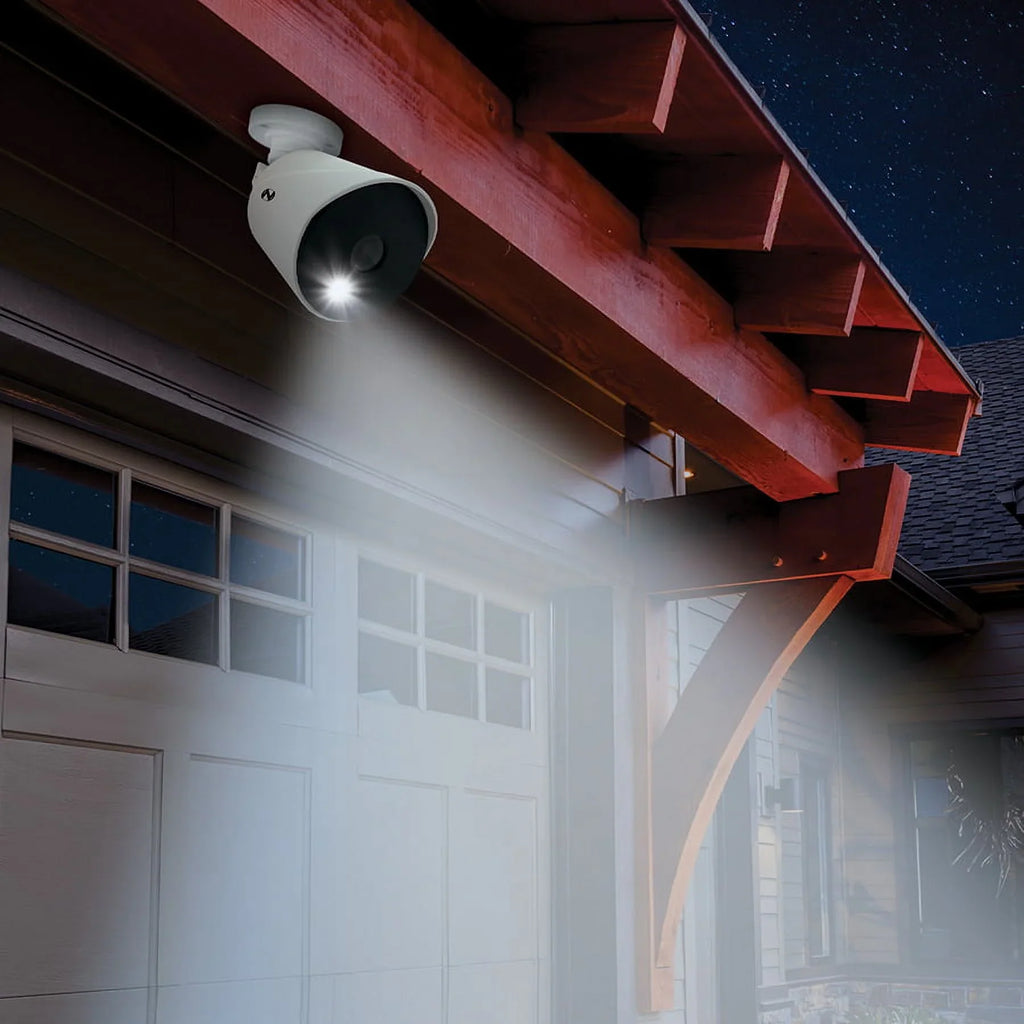 Night Owl Security Camera System CCTV, 12 Channel DVR with 1TB Hard Drive, 4 Wired 4K Ultra HD Spotlight Surveillance Bullet Cameras, Indoor Outdoor Cameras with Night Vision