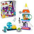 LEGO DUPLO 3 in 1 Space Shuttle Adventure Rocket Ship Building Set, Kids Educational Space Protection Toy for 3-Year-Olds and Up, Develops Preschool Kids’ Learning and Fine Motor Skills, 10422