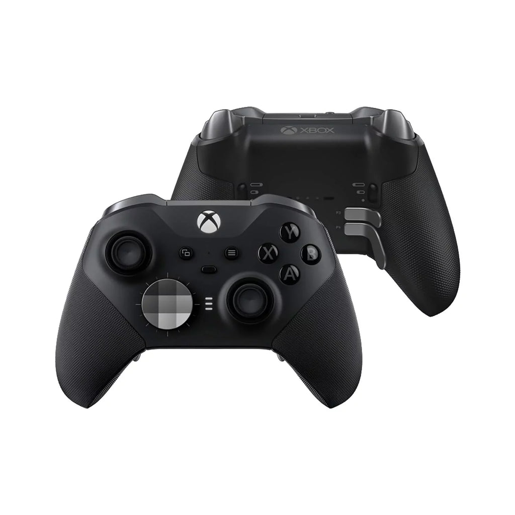 Microsoft - Elite Series 2 Wireless Controller for Xbox One, Xbox Series X,S - Black With Cleaning Electric kit Bolt Axtion Bundle Used
