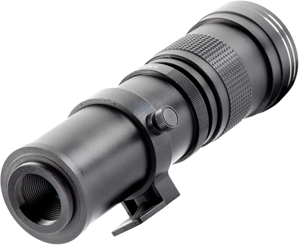 Ultimaxx 420-800mm f/8.3-16 Super HD Manual Telephoto Zoom T-Mount Lens Kit for Nikon F-Mount D6, D5, D4, D850, D810, D800, D780, D750, D610, D600, D7500, D7200, D5600, D5500, D5300, D3500 and D3400 D