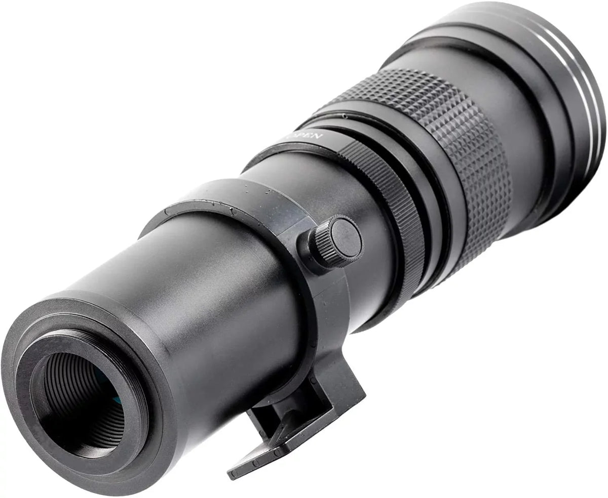 Ultimaxx 420-800mm f/8.3-16 Super HD Manual Telephoto Zoom T-Mount Lens Kit for Nikon F-Mount D6, D5, D4, D850, D810, D800, D780, D750, D610, D600, D7500, D7200, D5600, D5500, D5300, D3500 and D3400 D