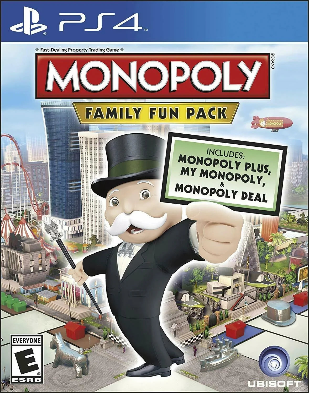 Monopoly Family Fun Pack - Sony Playstation 4 [PS4, Board Game, Monopoly] NEW